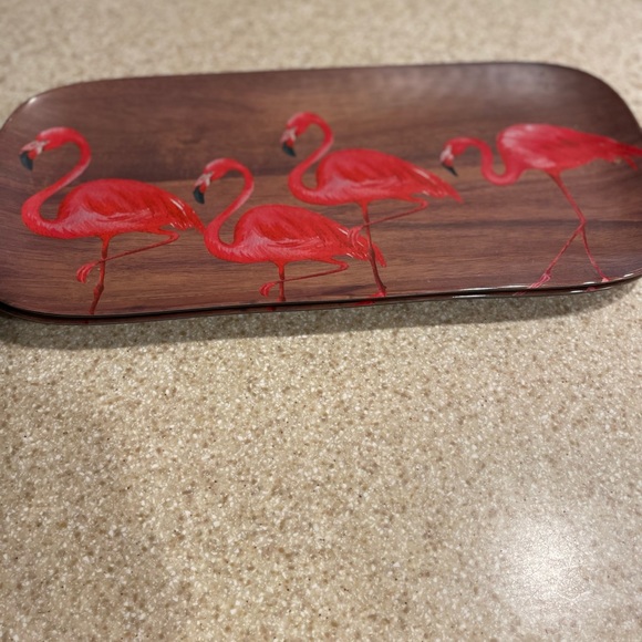 Flamingos tray(s). Summertime fun, sturdy, hand wash, serve appetizers on them. - Picture 5 of 9